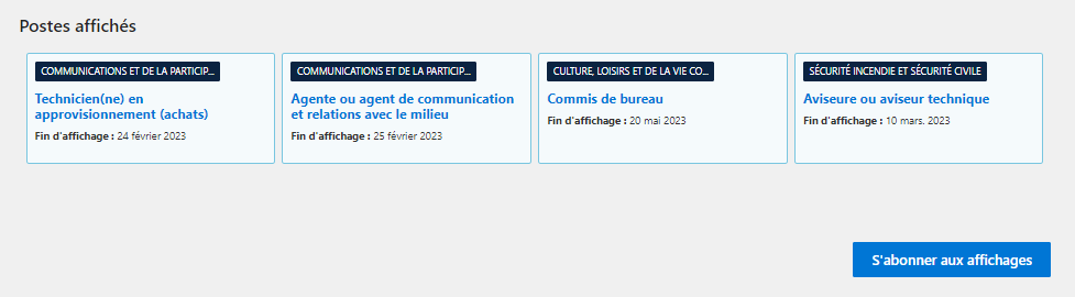 Composante « Affichage de poste » personnalisée en view formatting